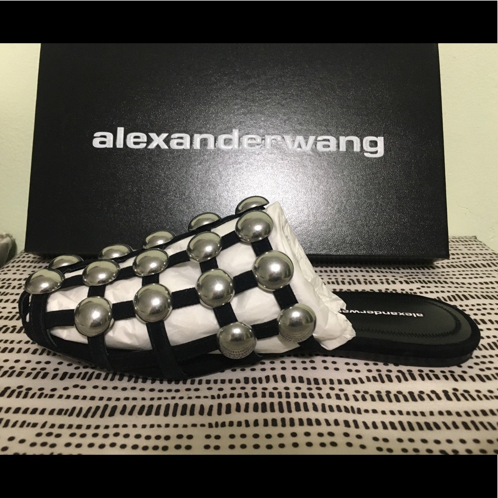 Alexander Wang Amelia Suede Mule - Picture 2 of 11